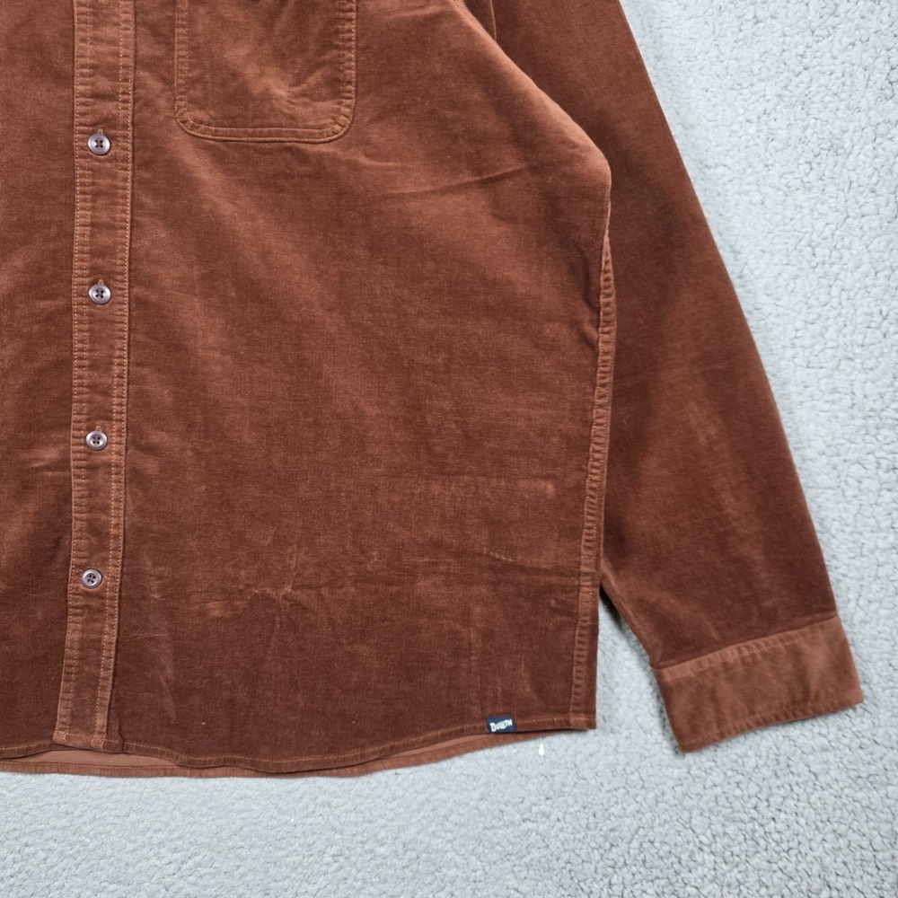 Duluth Trading Co Shirt Mens Size 2XL Brown Corduroy Standard Untucked Fit NWT - Picture 3 of 13
